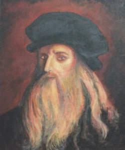 Leonardo Da Vinci, Acrylic, 2018